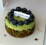 Blueberry Matcha Cake