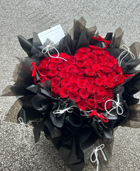 Red Rose Heart Bouquet