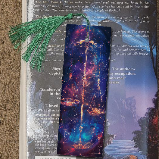 Libra Bookmark - Galactic Zodiac Series