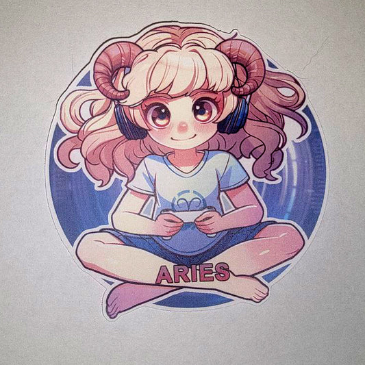 Aries Sticker - Cute Zodiac Series